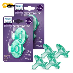 Philips Avent Beruhigende Schnuller 4 Stück Grün für Babys 3 bis 18 Monate - Bild 1 von 8