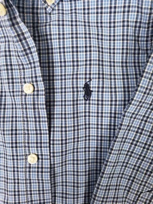 Polo Ralph Lauren, Camisa con botones azul talla 4 para niños. Foto 1 de 4