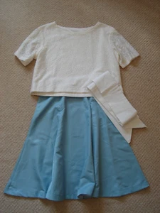 Handmade VGC modern Alice in Wonderland dress up show costume size approx age 16 - Picture 1 of 5