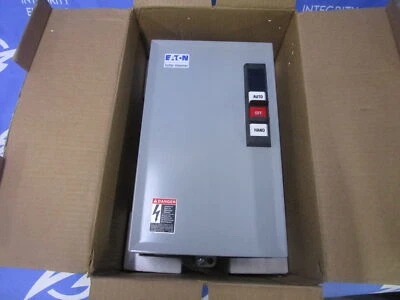 NIB EATON LIGHTING CONTACTOR NEMA 1 ECC04C1ABA 30A 120VAC COIL 12P MECH. HELD 1 - Image 1 of 4