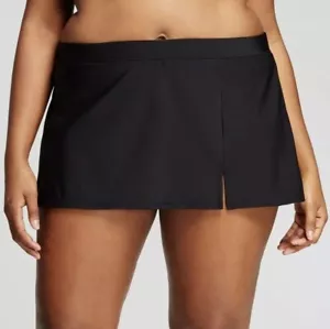 NEW - Aqua Green Women's Plus Size Swim Skirt Black Size 24W/26W Style #868062W - Picture 1 of 3
