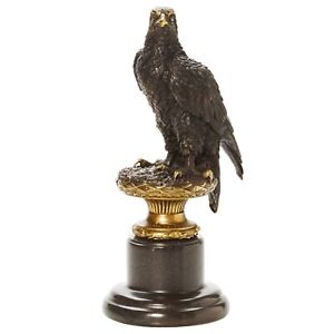  Sculpture en bronze d'aigle chiffre sculpture en bronze Archibald Thorburn