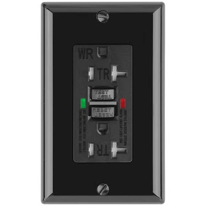 GFCI Steckdose 20 AMP, 2 LED Anzeige wetterfeste Buchse drinnen/Außen - Bild 1 von 7