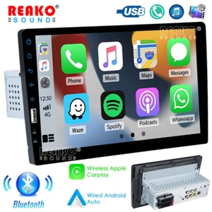 9" Single Din Car Radio Apple CarPlay Stereo Bluetooth USB MP5 Player Head Unit - Picture 1 of 15