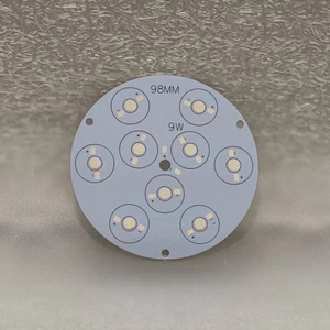 9W Round Aluminum PCB 98mm for Power LED Lamp Spot Light Bulb 9x1W 9x3W 9x5W - Picture 1 of 2