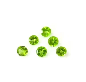 Piedra Preciosa Suelta Peridoto Natural 4 mm Corte Facetado Tamaño Calibrado 10 Piezas - Imagen 1 de 5
