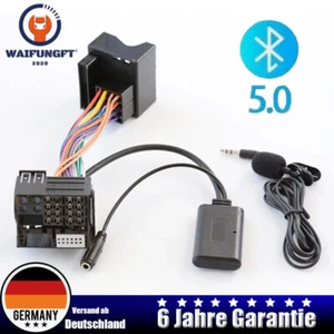 Bluetooth 5.0 AUX Audio Adapter mit Mikrofon Kabel für Mercedes-Benz W169 W245  - Bild 1 von 7