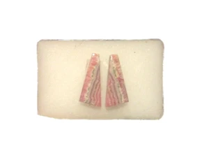 1 paio di cabochon rodocrosite circa 20x9,5 mm n. U29198 - Foto 1 di 1