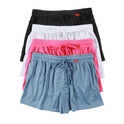 Mens Mesh Bodybuilding Gym Fitness Lounge Shorts With Pockets Sport Beach Trunks - Image 1 of 4