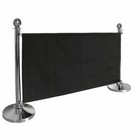 Bolero Canvas Barrier Black Made of Polyester 700(H) x 1430(W) x 20(D)mm