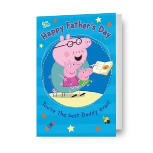 Vatertagskarte | Happy Father's Day | Peppa Pig Du bist der beste Papa aller Zeiten - Bild 1 von 6