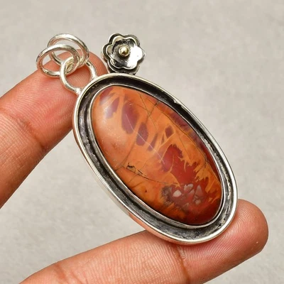 Ciondolo gioiello fatto a mano in argento sterling 925 pietra preziosa... - Immagine 1 di 4