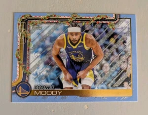 2025-26 Topps azul claro y blanco brillo Moses Moody #H111 Warriors - Imagen 1 de 2