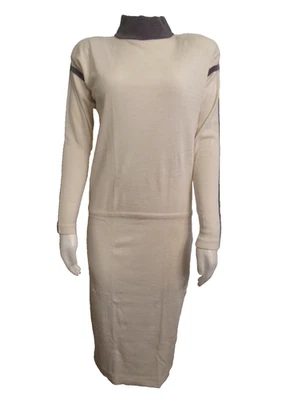 Liz Claiborne petite cream winter white wool blend pencil sweater dress 6P - Image 1 of 4