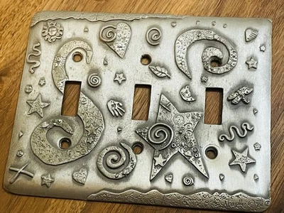 tampa da placa do interruptor de luz, caprichosa feita à mão assinada pelo artista Nanette 2001 - Imagem 1 de 4