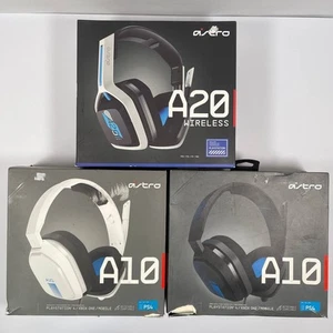 2x ASTRO Gaming A10 Wired Gaming Headset 1x Astro A20 Wireless Gaming Headset - Picture 1 of 3
