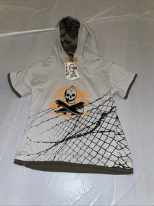 Wild Mango Gray Hoodie T Shirt Skate To Live Skateboarding Boys Size 4 New T2 - Picture 1 of 7