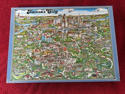 Buffalo Games Puzzle Kansas City Complete  504 Pieces 1988 Vintage - Image 1 of 4
