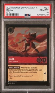 Raya - Fierce Protector 121/204 Super Rare Ursula's Return Disney Lorcana PSA 10 - Picture 1 of 2