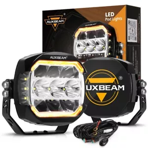 Auxbeam Side Shooter LED Light Bar 5inch174W DRL&Turn Signal 4x4 Offroad+Covers - Picture 1 of 12