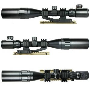 3-9x40 AOEG Hunting Rifle Scope Red Green Dual illuminated PEPR Mount & Sunshade - Picture 1 of 12