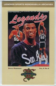 1993 Legends Sports Memorabilia Postcard #12 David Robinson San Antonio Spurs - Picture 1 of 2