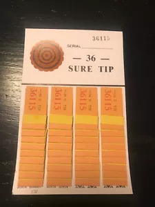 One Dozen # 36 Sure Tip Boards (1-36) Bingo/Jar Tickets Free Shipping USA - Picture 1 of 3