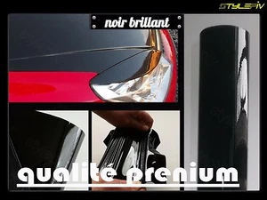 Film vinyle covering noir brillant 152 x 100 cm thermoformable adhesif - Imagen 1 de 1