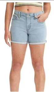 Pantalones cortos de longitud media para mujer US 28 Levi's AZUL - Imagen 1 de 4
