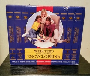 Webster's 10 Volume Family Encyclopedia Books New In Box - Picture 1 of 4