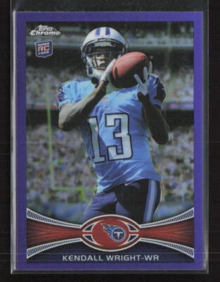2012 Topps Chrome #212 Kendall Wright Purple Refractors #/499 Titans (P) - Image 1 of 2