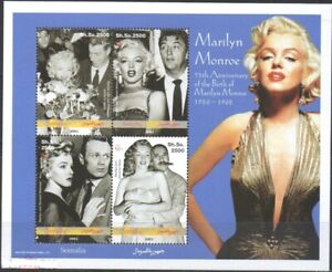 Mint S/S Cinema Marilyn Monroe actress 2001  from Somalia  avdpz