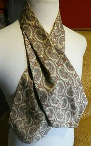Vintage Tootal 100% Polyester Paisley Cravat - Picture 1 of 4