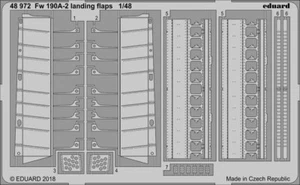 48972# Fw 190A-2 landing flaps (EDUARD) 1/48 Eduard Photoetch - Imagen 1 de 1