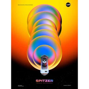 NASA Exoplanet Travel Bureau Spitzer Space Telescope Poster Canvas Print 18X24" - Bild 1 von 5