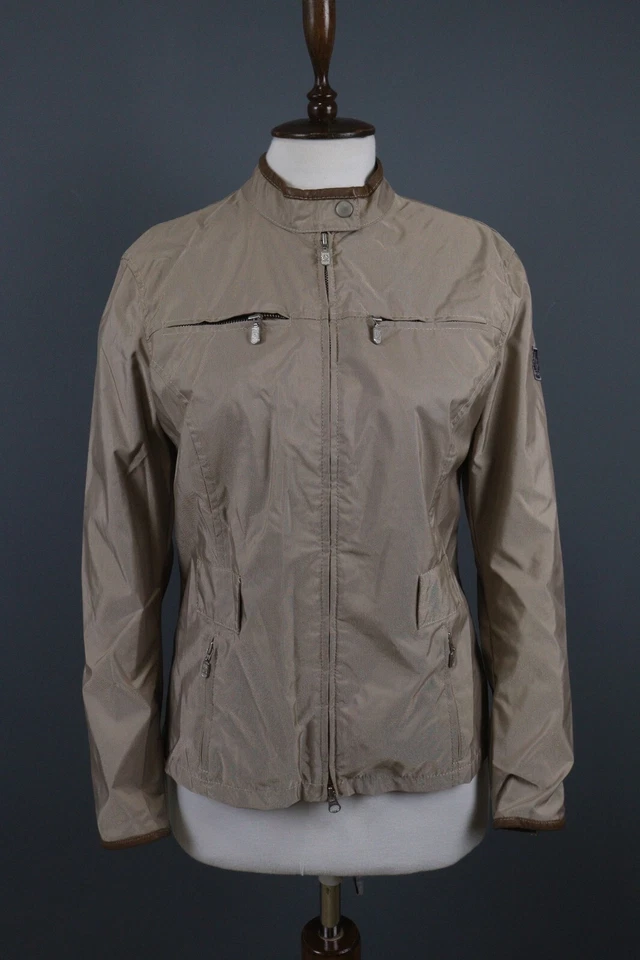 Chaqueta Belstaff Gold Label Cremallera Completa Cuero Interior Bolsillos Marrón Talla 46 Foto 1 de 4