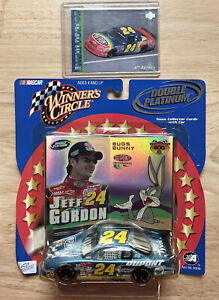 Jeff Gordon NASCAR Winner’s Circle Double Platinum 24 Dupont & Bugs Bunny & Card
