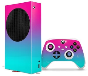 Controlador de consola Skins XBOX serie S se desvanece suavemente neón azulado rosa caliente - Imagen 1 de 3