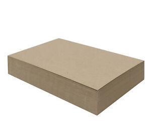 100 Sheets Chipboard 11 x 17 inch - 30pt Medium Weight Brown Kraft Cardboard