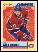 2022-23 UD O-Pee-Chee OPC Retro #91 Josh Anderson - Montreal Canadiens