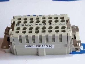 CONECTOR HARTING HAN 16 ES M 16A 500V 6KV HS 12 0,5X3,5 PC GF 20 NUEVO STOCK ANTIGUO - Imagen 1 de 8
