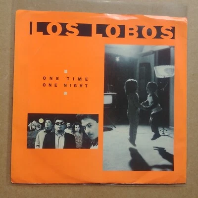 LOS LOBOS One Time One Night DJ PROMO 45 7" POP ROCK Vinyl - Imagem 1 de 4