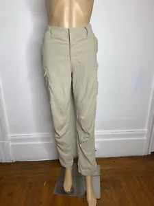 Athleta Trekkie Utility Cargo Pants Women’s Size 10 Tan Cinch Hem - Picture 1 of 13