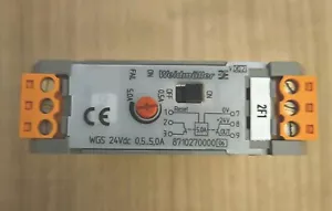 Weidmüller Leistungsschalter WGS 24 Vdc -- 8710270000 0,5...5,0 A Top-Zustand - Bild 1 von 4