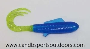 AWD BAITS 2" CRAPPIE DELIGHTS - BLUE/CHARTREUSE SILVER GLITTER 20PK (CD24) - Picture 1 of 1