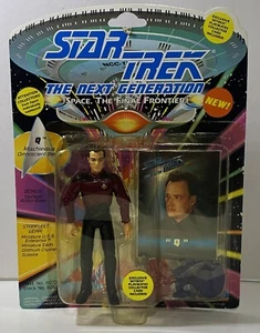 1993 Star Trek Next Generation Q Starfleet Uniform Playmates Collector's Card - Picture 1 of 5