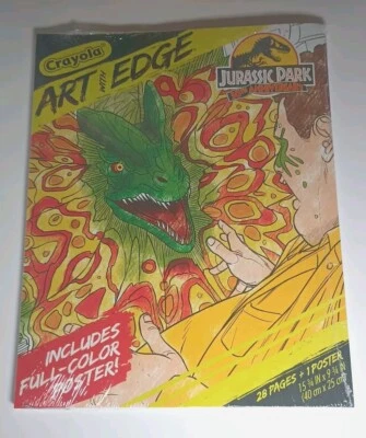 Crayola Art w/ Edge Jurassic Park 30th Anniversary 28 Coloring Pages + 1 Poster - Image 1 of 3