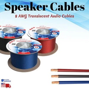 8AWG Battery Cable 25ft Inverter Car Wire Black Blue Red Power Ground 8 Gauge - Picture 1 of 16