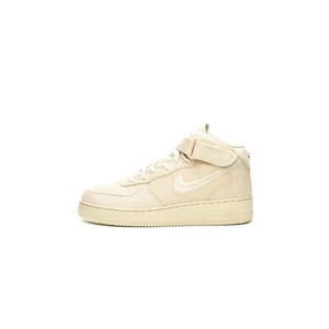 Nike Stussy x Air Force 1 Mid Fossil Mens Size US 8 Shoes Sneakers Brand New - Picture 1 of 6