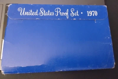 1970 Proof set 40% Silver Kennedy - (OGP) 5 coins Excellent TONING Key date T131 - Image 1 of 4